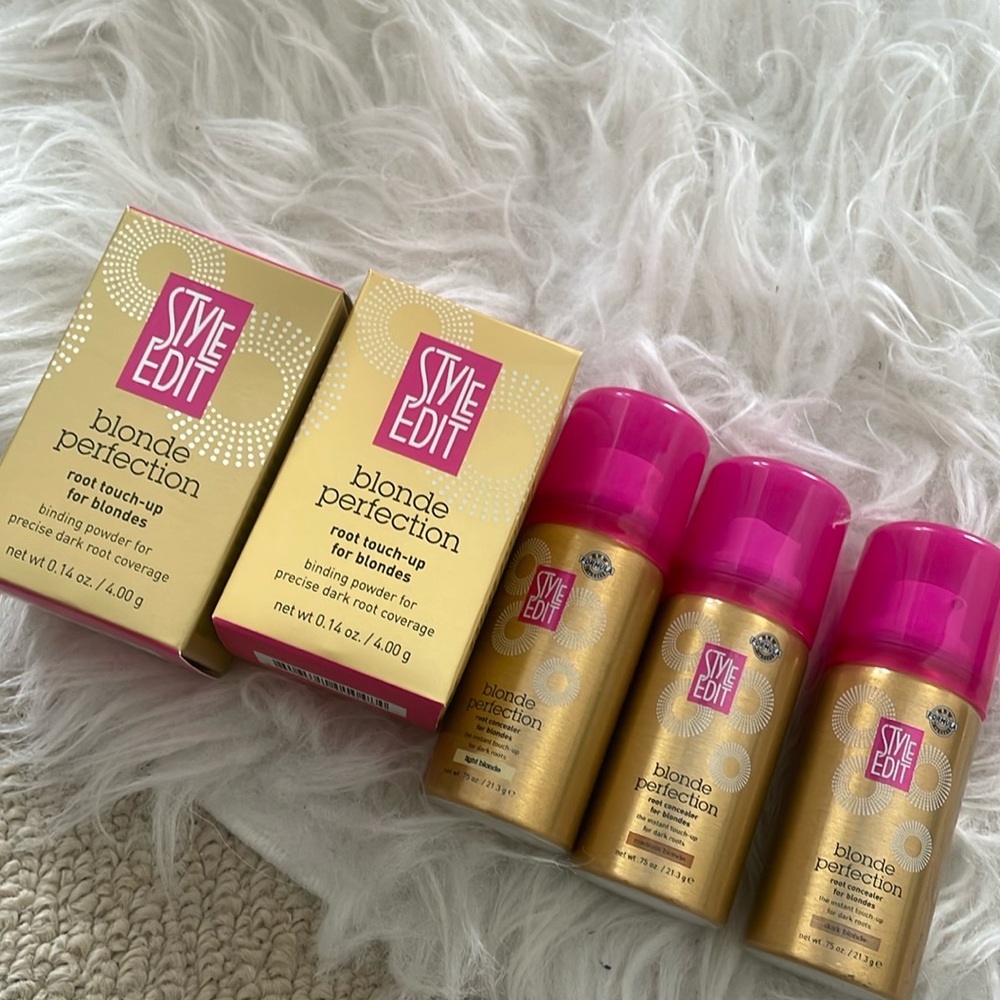 NIB Style Efit blonde perfection root touch up & concealer set (5) spray/powder